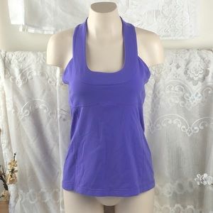 Lululemon Purple Mesh Racerback Tank Top